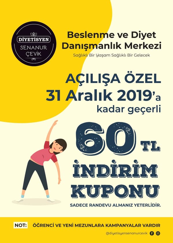 Senanur Çevik Beslenme ve Diyet Danışmanlık Merkezi - 11. Fotoğraf Senanur Çevik Beslenme ve Diyet Danışmanlık Merkezi - 11. Fotoğraf