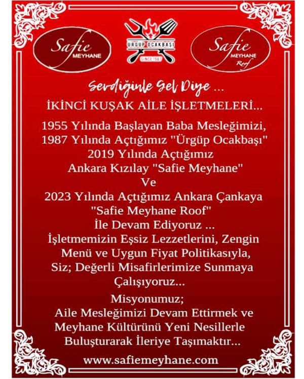 Safie Meyhane Roof Çankaya - 8. Fotoğraf