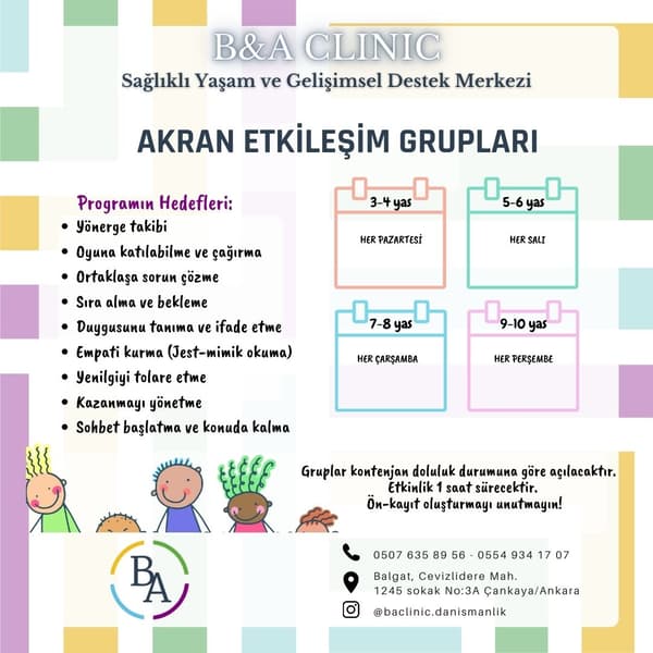 B&A Clinic Sağlık Yaşam ve Gelişimsel Destek Merkezi - 8. Fotoğraf