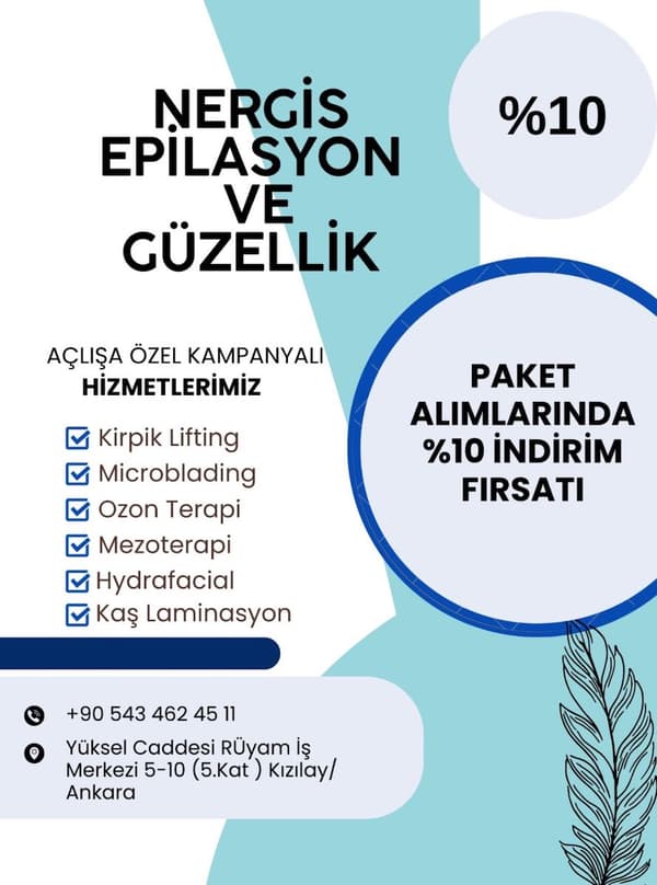 Nergis Epilasyon ve Güzellik - 6. Fotoğraf Nergis Epilasyon ve Güzellik - 6. Fotoğraf